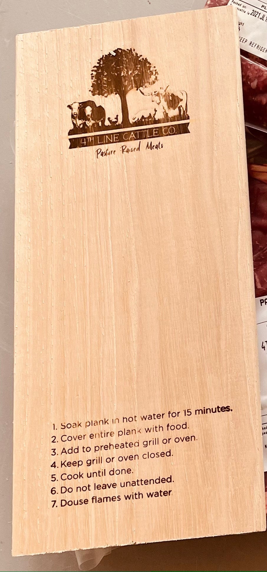 4L Hickory Grilling Planks 2pack 4TH LINE CATTLE CO